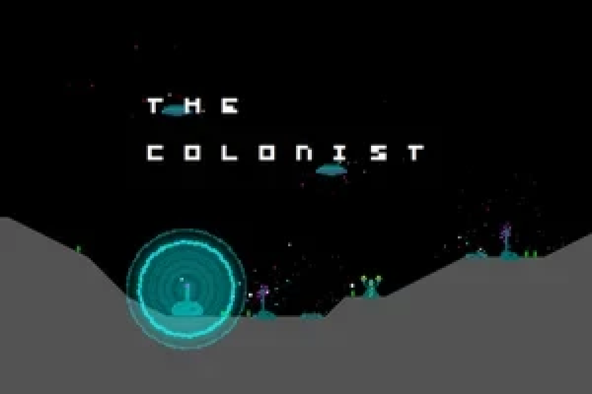 The Colonist original title artwork, enlarged with nearest-neighbor pixel scaling
